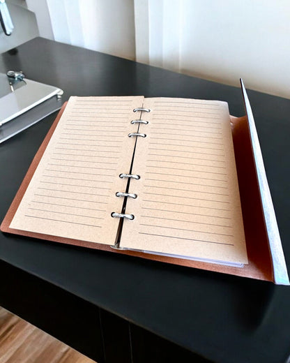 Bloc de notas Vintage Memoire con grabado personalizado - 3 diseños para elegir, cuaderno para regalo