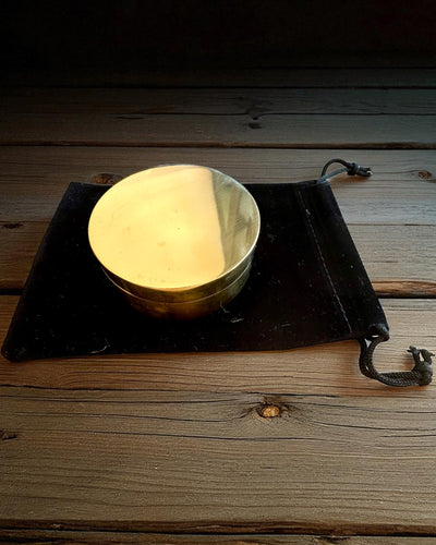 Kompas Solar Voyager 7cm – reloj solar de latón con brújula, personalización con grabado para regalo