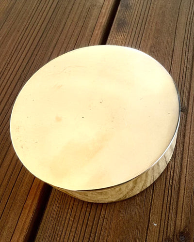 Kompas Solar Voyager 7cm – reloj solar de latón con brújula, personalización con grabado para regalo