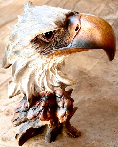 Escultura de Águila de la Libertad de Resina con Posibilidad de Grabado para regalo 26.5 cm de altura