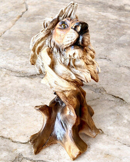 "Lwia Odwaga" - Figura de Resina, 28 cm de altura, con opción de grabado para regalo