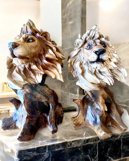 "Lwia Odwaga" - Figura de Resina, 28 cm de altura, con opción de grabado para regalo