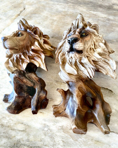 "Lwia Odwaga" - Figura de Resina, 28 cm de altura, con opción de grabado para regalo