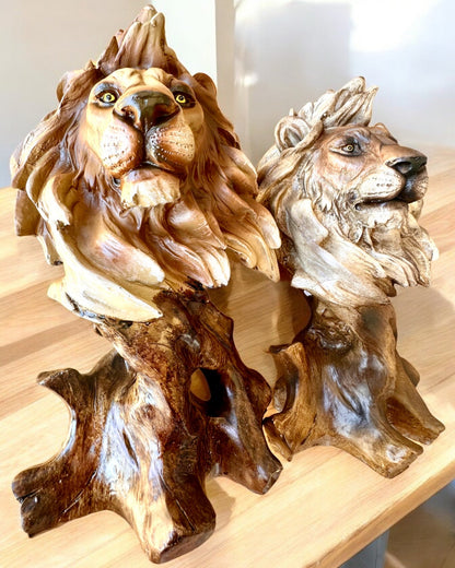 "Lwia Odwaga" - Figura de Resina, 28 cm de altura, con opción de grabado para regalo