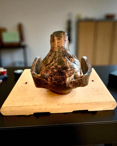 Perchero de latón Perro Amigo, hecho a mano, posibilidad de personalización con grabado en madera