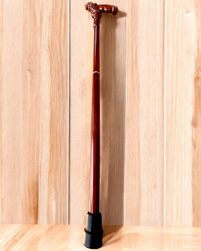 Bastón de paseo 'Bastón "Rey de la Selva", de madera, posibilidad de personalización con grabado'