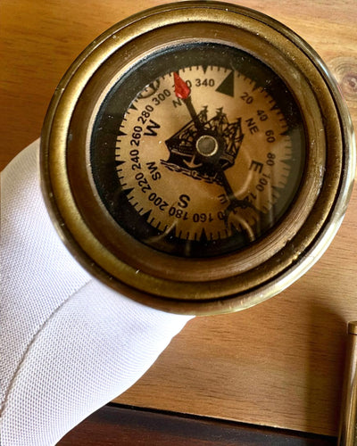 Bastón Navegador 2.0 con brújula y telescopio oculto, opción de personalización con grabado para regalo