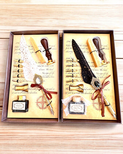 Conjunto de Caligrafía "Elegancia en Práctica" con Opción de Grabado, para regalo. 2 variantes de color a elegir