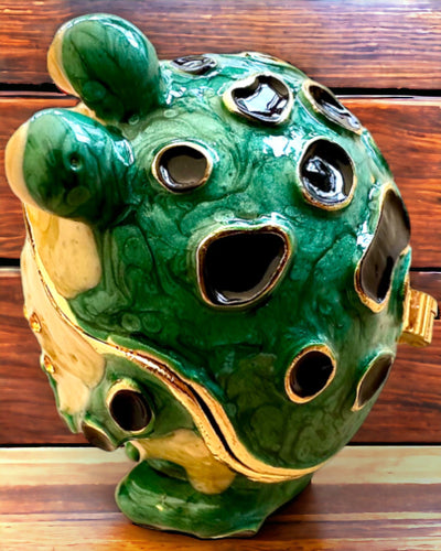 Elegante caja decorativa "Żabi Skarb" para regalo personalización, con opción de grabado