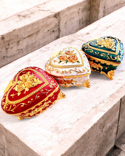 Caja de joyería "Royal Elegance" - con opción de grabado para regalo, 3 variantes a elegir