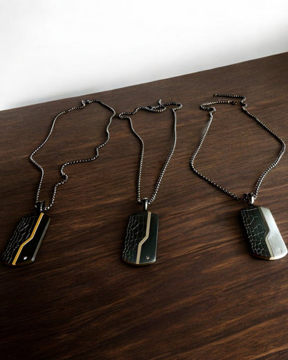 Collar Masculino Fuerza Elegante - personalización con grabado para regalo