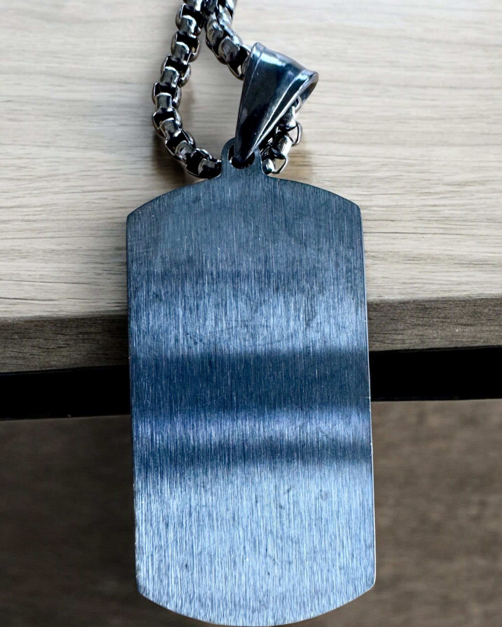 Collar Masculino Fuerza Elegante - personalización con grabado para regalo