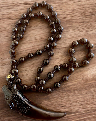 Colmillo de Lobo de Jade - Amuleto de Fuerza y Protección, posibilidad de personalización con grabado para regalo