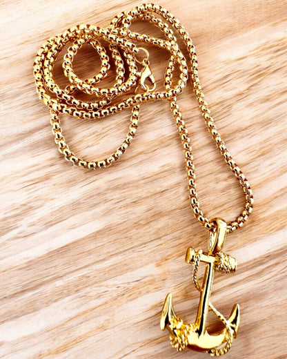 "Kotwica Determinacji - Amuleto Marino", collar, posibilidad de personalización con grabado para regalo, 3 variantes a elegir