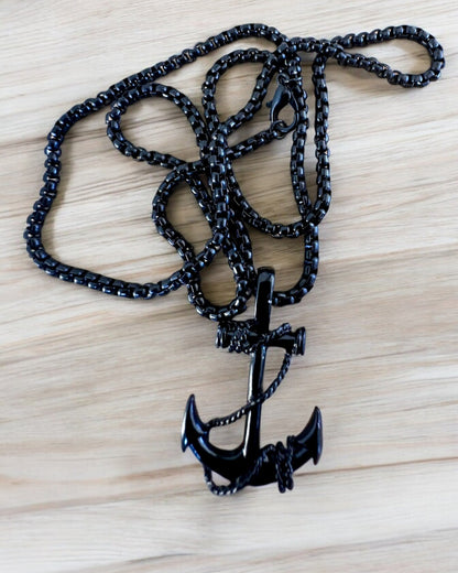 "Kotwica Determinacji - Amuleto Marino", collar, posibilidad de personalización con grabado para regalo, 3 variantes a elegir