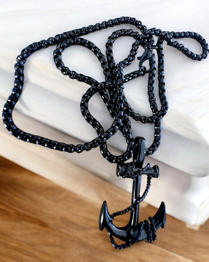 "Kotwica Determinacji - Amuleto Marino", collar, posibilidad de personalización con grabado para regalo, 3 variantes a elegir