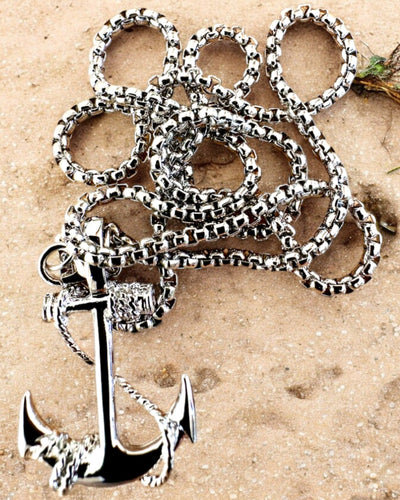 Ancla de Determinación, Amuleto Marino, collar, posibilidad de personalización con grabado para regalo, 3 variantes a elegir