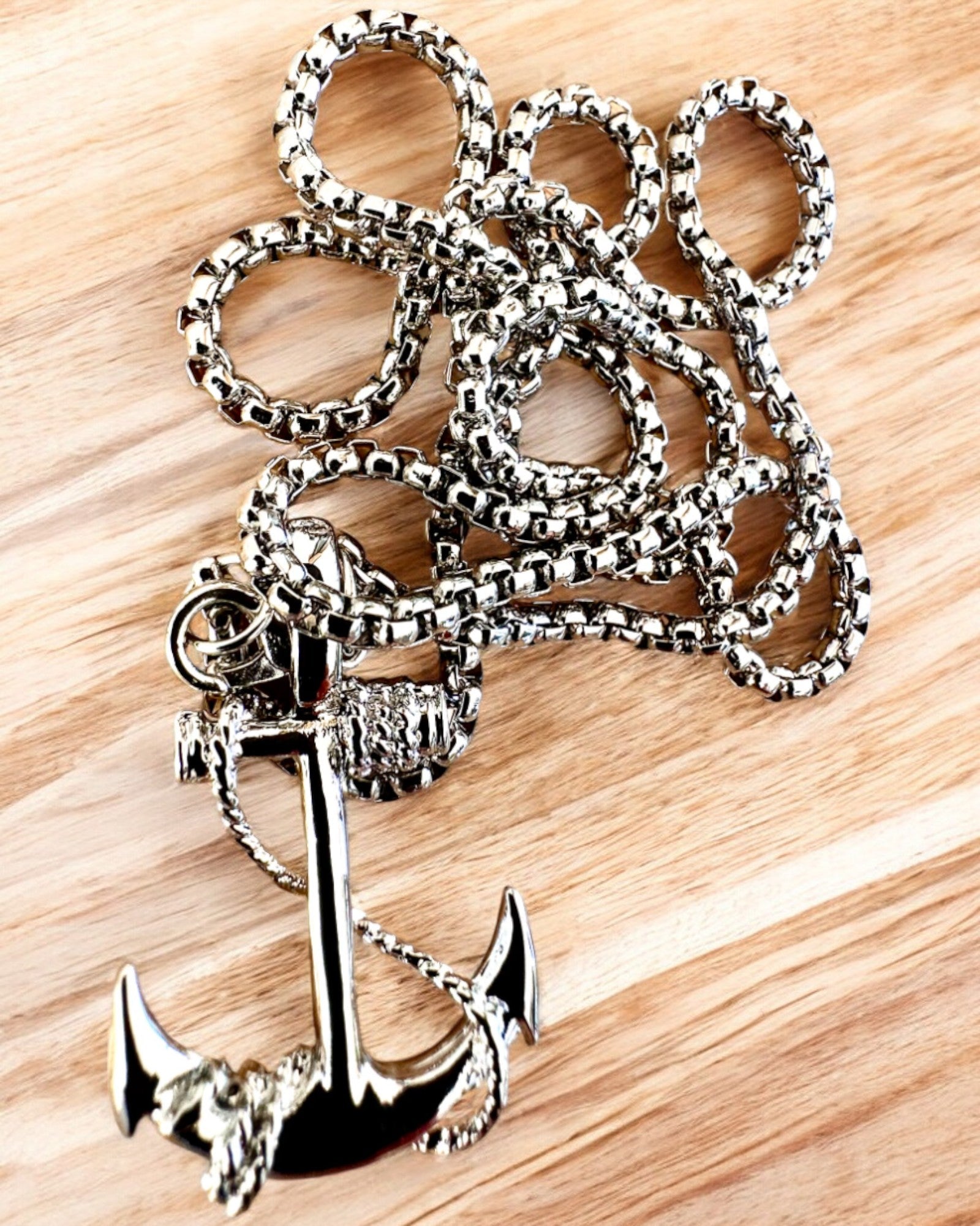 "Kotwica Determinacji - Amuleto Marino", collar, posibilidad de personalización con grabado para regalo, 3 variantes a elegir