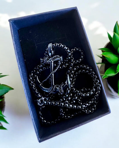 "Kotwica Determinacji - Amuleto Marino", collar, posibilidad de personalización con grabado para regalo, 3 variantes a elegir
