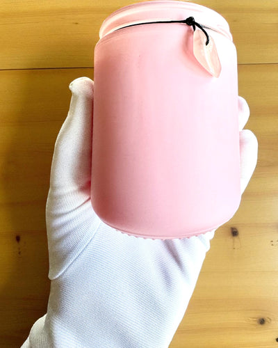 Vela de soja intencional Cuarzo Rosa – amor, armonía y paz del corazón, 250 ml, posibilidad de personalización para regalo