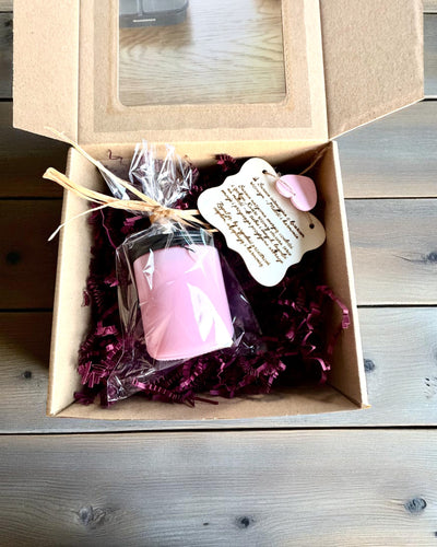 Vela de soja intencional Cuarzo Rosa – amor, armonía y paz del corazón, 250 ml, posibilidad de personalización para regalo