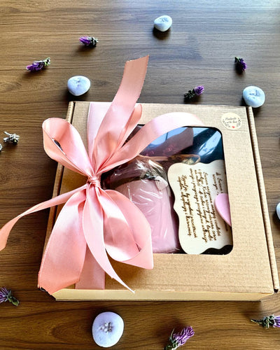 Vela de soja intencional Cuarzo Rosa – amor, armonía y paz del corazón, 250 ml, posibilidad de personalización para regalo