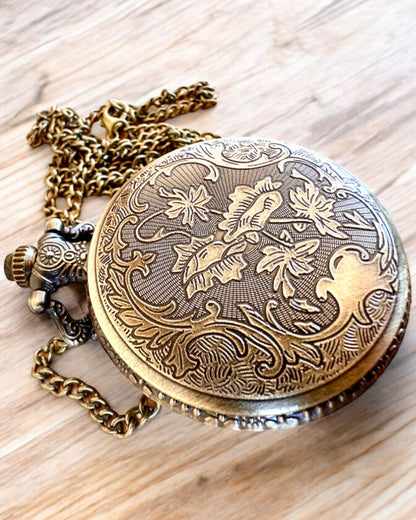 Reloj de Bolsillo "Vintage Charm" personalización con grabado para regalo
