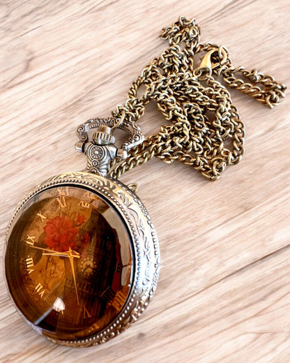 Reloj de Bolsillo "Vintage Charm" personalización con grabado para regalo