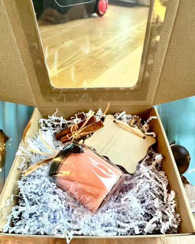 Vela de soja intencional 250 ml con piedra natural – elige tu energía: Citrino o Granate, personalización con grabado para regalo