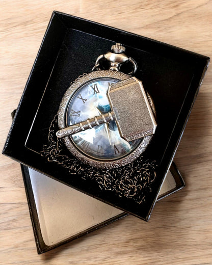 Młot Czasu - Reloj de Bolsillo, posibilidad de personalizar con grabado para regalo