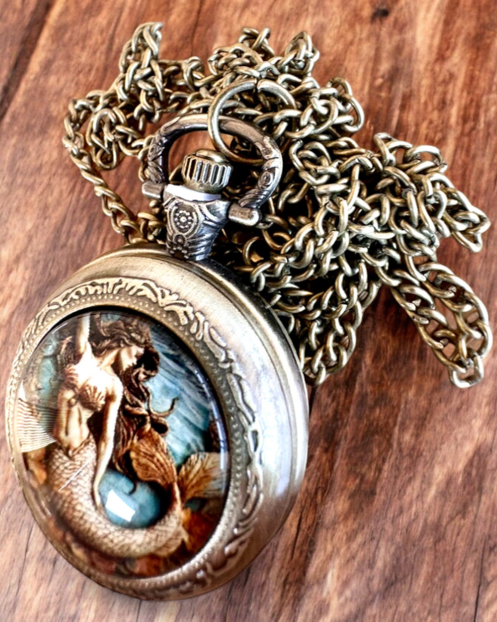 Reloj de Bolsillo "Syrena Tajemnic", posibilidad de personalización con grabado para regalo