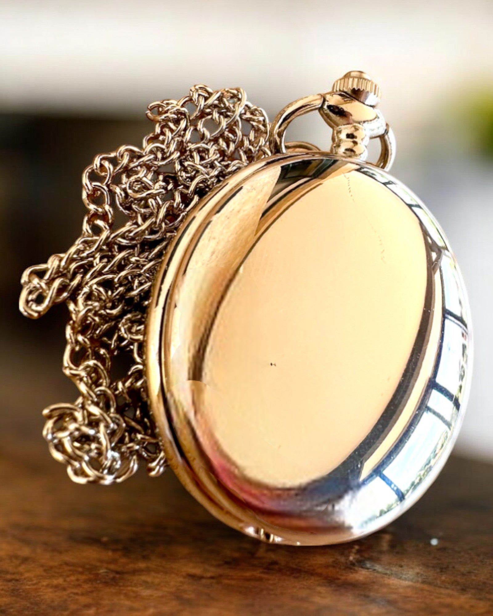 Reloj de Bolsillo Elegante "Czasowa Klasyka", color plateado, posibilidad de personalización con grabado para regalo