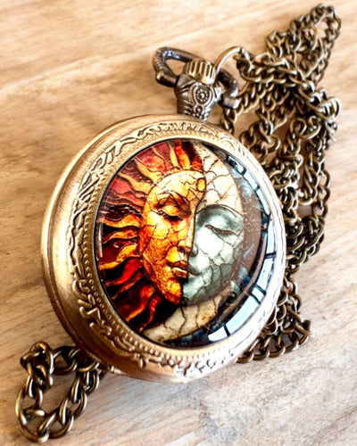 Reloj de bolsillo elegante "Słoneczna Luminacja" con opción de grabado para regalo