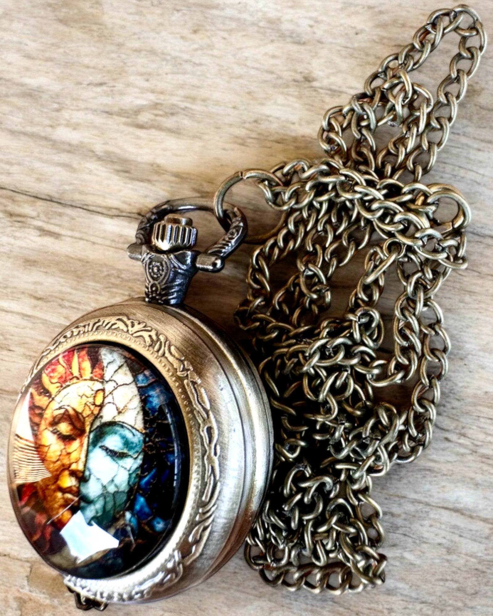 Reloj de bolsillo elegante "Słoneczna Luminacja" con opción de grabado para regalo
