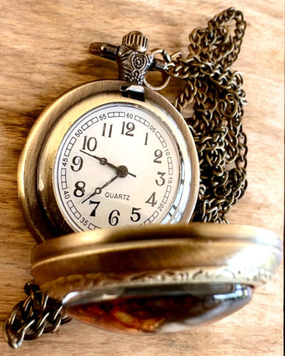 Reloj de bolsillo elegante "Słoneczna Luminacja" con opción de grabado para regalo
