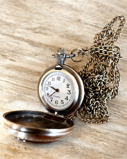Reloj de bolsillo elegante "Słoneczna Luminacja" con opción de grabado para regalo