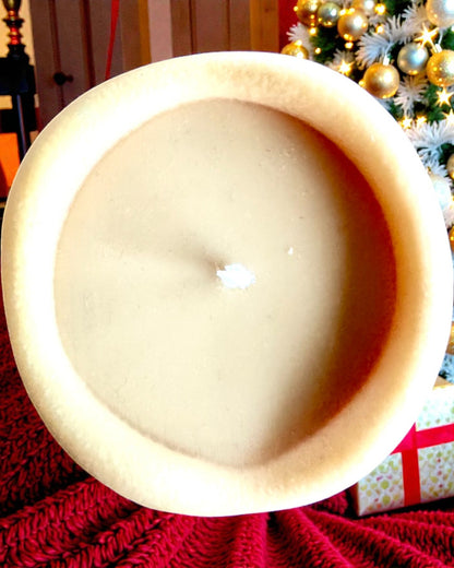 Vela de soja Zorro Invernal, 7,5 cm de altura, vela de soja vertida a mano con un adorable zorro dormido, personalizable con grabado en la placa