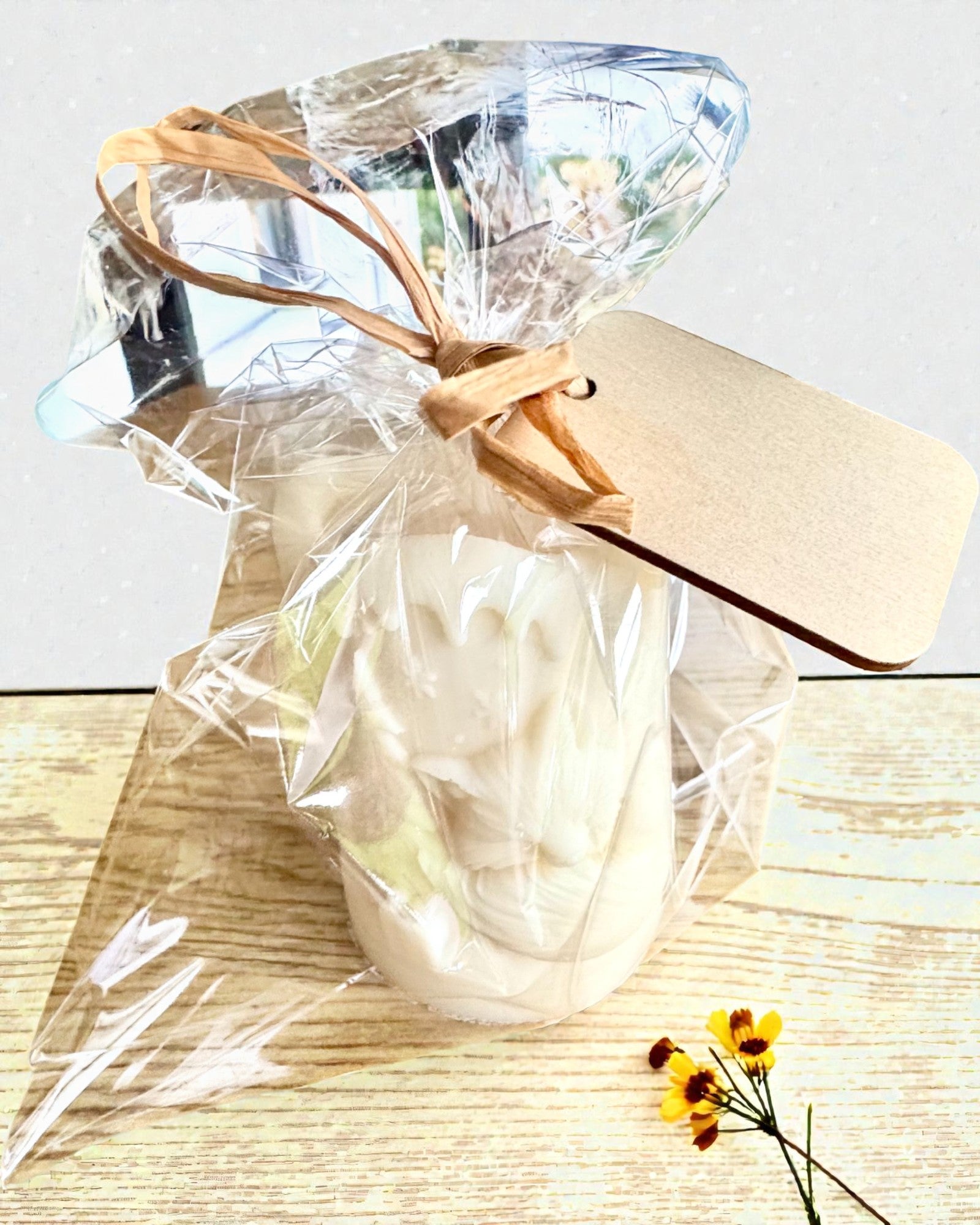 Vela de soja Zorro Invernal, 7,5 cm de altura, vela de soja vertida a mano con un adorable zorro dormido, personalizable con grabado en la placa