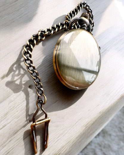 Reloj de Bolsillo Clásico "Oldtimer" - elegante estilo retro, posibilidad de personalización con grabado para regalo