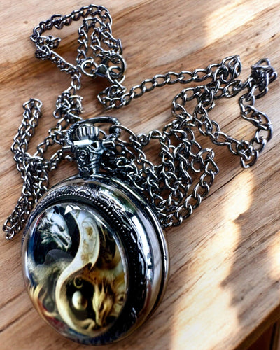 Reloj de bolsillo "Smoczy Okrąg 2" – un accesorio elegante con un toque de magia - personalización con grabado para regalo