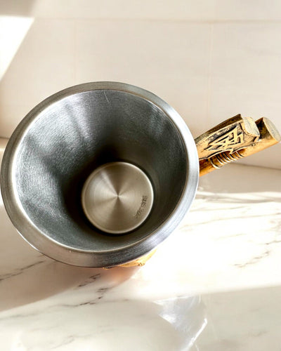 Karnawałowy Kufel Wojownika - 600 ml, 16 cm de altura, posibilidad de personalización con grabado para regalo