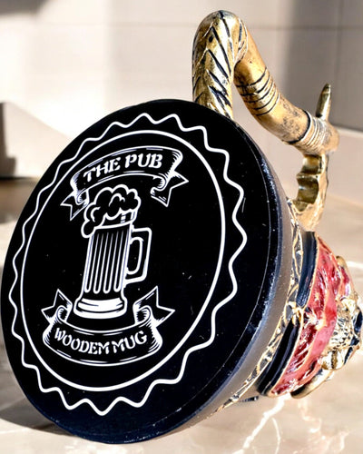 Karnawałowy Kufel Wojownika - 600 ml, 16 cm de altura, posibilidad de personalización con grabado para regalo