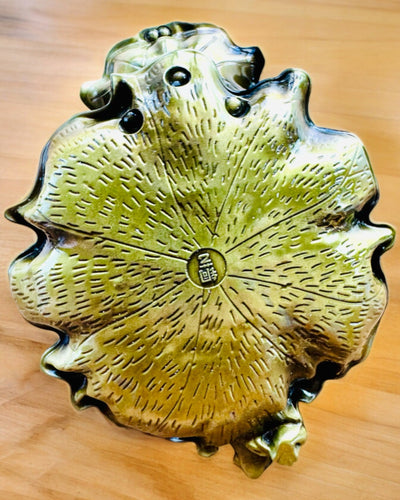 Elegante Soporte de Metal para Incienso Hoja de Loto - 4 variantes a elegir, posibilidad de personalización con grabado para regalo