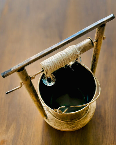 Cenicero Metálico Estilizado "Rustic Charm" de 19-23 cm de altura, 8 variantes a elegir, grabado a pedido