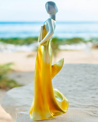 Elegante Soporte para Botellas - Estatua de Dama - personalización con grabado, 2 variantes a elegir