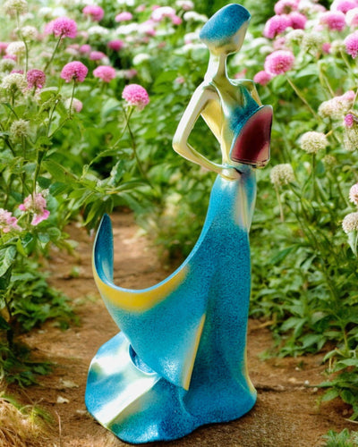 Elegante Soporte para Botellas - Estatua de Dama - personalización con grabado, 2 variantes a elegir