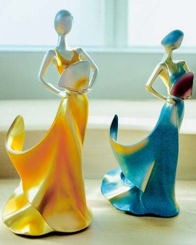 Elegante Soporte para Botellas - Estatua de Dama - personalización con grabado, 2 variantes a elegir