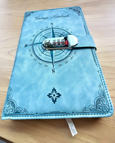 Cuaderno Secreto A5 Vintage con bloqueo de código - Elige Tu Estilo, personalización con grabado para regalo