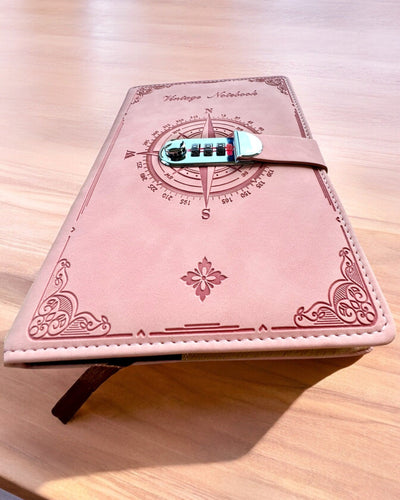 Cuaderno Secreto A5 Vintage con bloqueo de código - Elige Tu Estilo, personalización con grabado para regalo