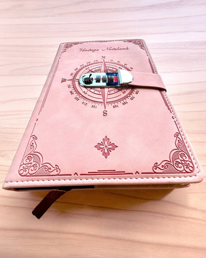 Cuaderno Secreto A5 Vintage con bloqueo de código - Elige Tu Estilo, personalización con grabado para regalo